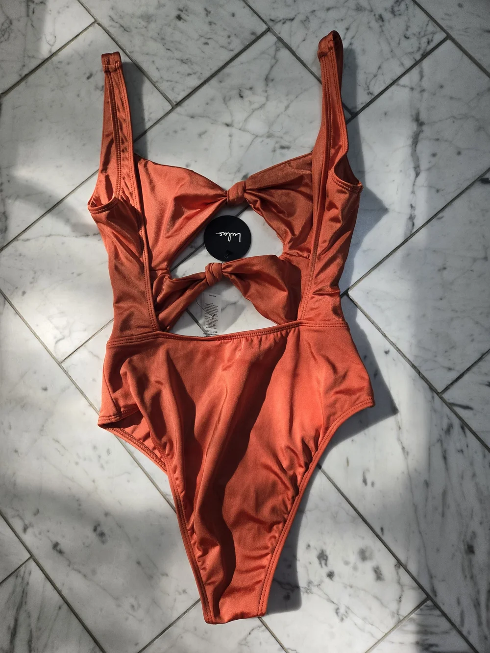 Rust Cutout One-Piece Swimsuit